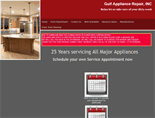 Tablet Screenshot of gulfappliance.com